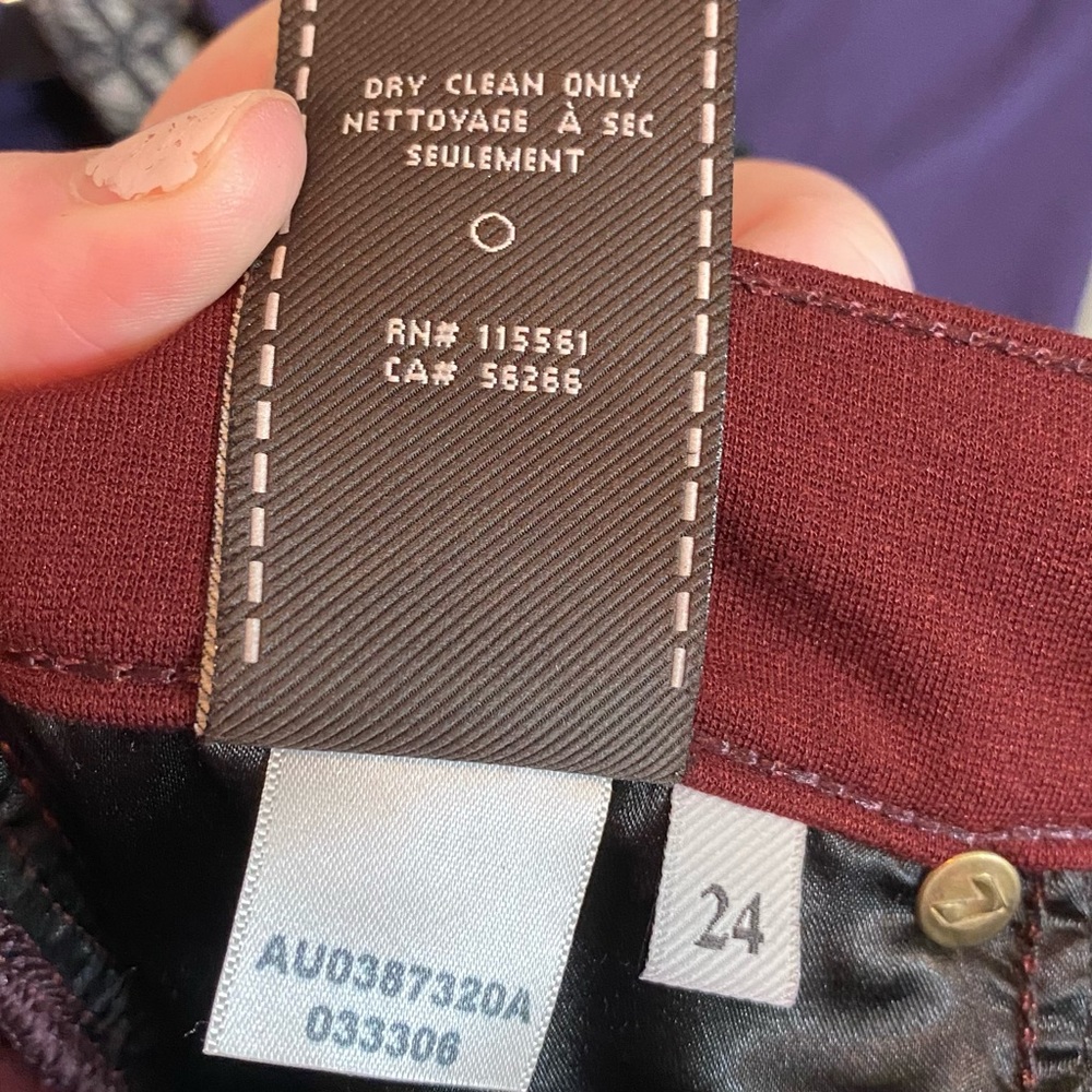 Nwt 7 For All Mankind Python Embossed Lamb Leathe… - image 8